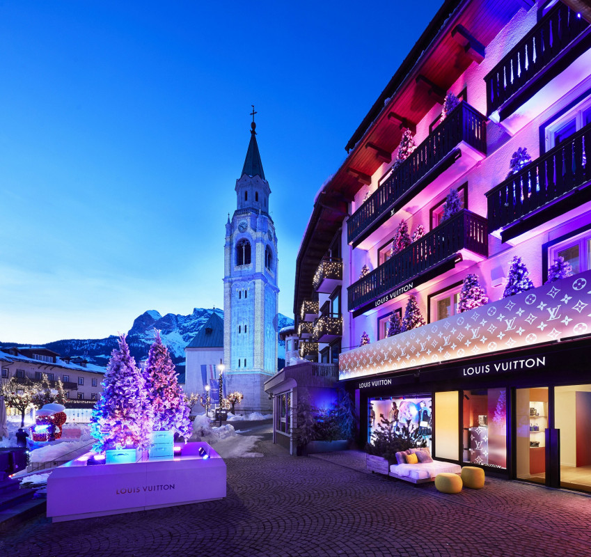 Louis Vuitton apre a Cortina, prima boutique in una località di montagna in Italia
