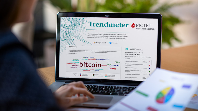 Con Trendmeter di Pictet le tematiche più 'calde' in rete in ambito economico - finanziario