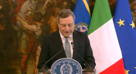 Ucraina, Draghi: "Quanto succede riguarda tutti noi, il nostro vivere da liberi, le nostre democrazie"