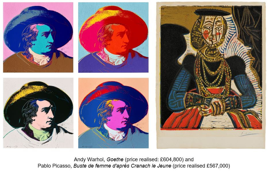 Christie's, London Season of Prints and Multiples Sales raggiunge un totale di 7.193.403 euro